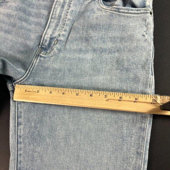 Abercrombie Fitch Jeans Women 29x33* Flare High Rise Blue Stretch Denim Tag 28 L - Picture 14 of 16